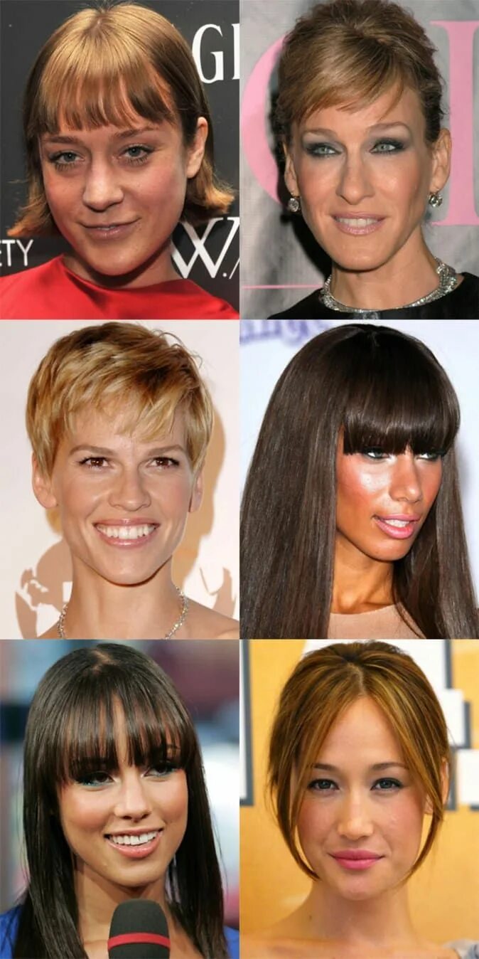 Прическа под длинное лицо The Best (and Worst) Bangs for Long Face Shapes Long face hairstyles, Face shape