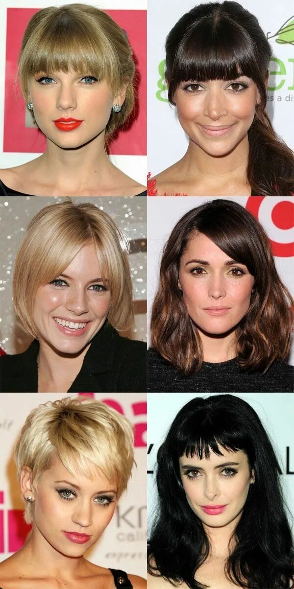 Прическа под длинное лицо Pin by Baleigh Harms on Haircuts: Fringe Face shape hairstyles, Oval face haircu