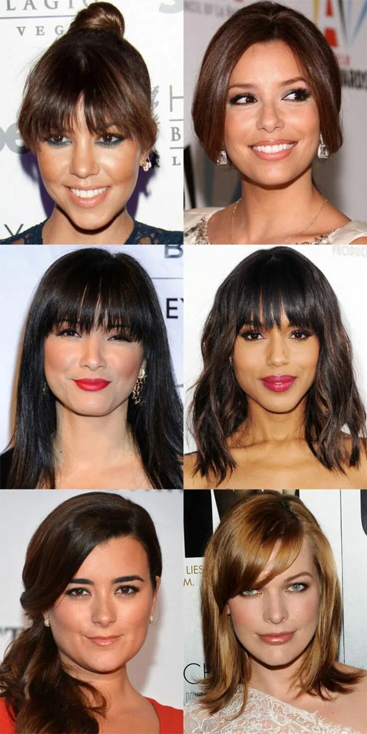 Прическа под длинное лицо The Best (and Worst) Bangs for Heart-Shaped Faces Heart shaped face hairstyles, 