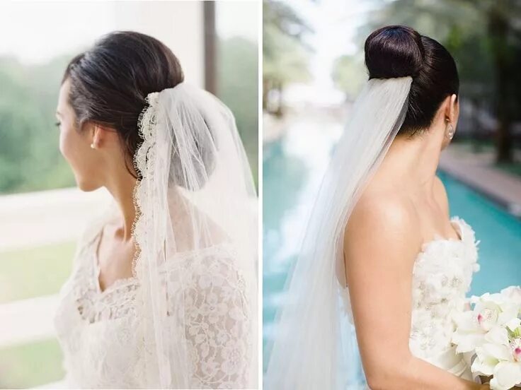 Прическа под фату на длинные волосы The 30 Best Wedding Bun Hairstyles Wedding bun hairstyles, Wedding hairstyles fo