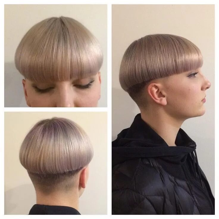 Прическа под горшок для девочки Bowl cut styled smooth #colorandcutbyme #precision #mizutani. Mushroom cut hairs