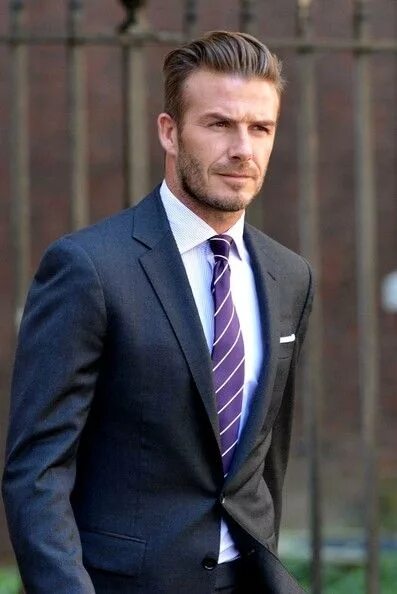 Прическа под костюм David Beckham Photostream David beckham suit, David beckham photos, David beckha