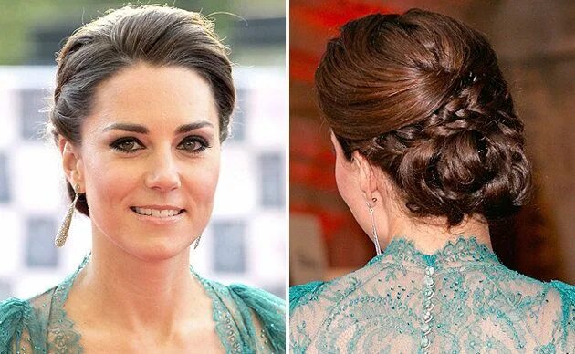 Прическа подобранные волосы Princess Kate Middleton BRAIDED UP-DO Long hair styles, Kate middleton hair, Hai