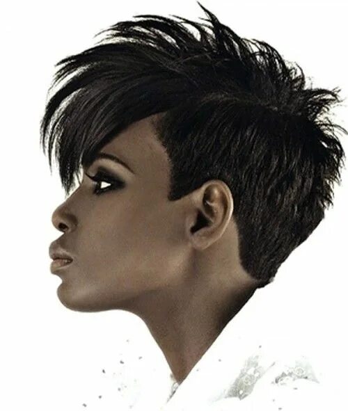 Прическа похожая Short Mohawk For Women Hairstylo Short black hairstyles, Mohawk hairstyles for w