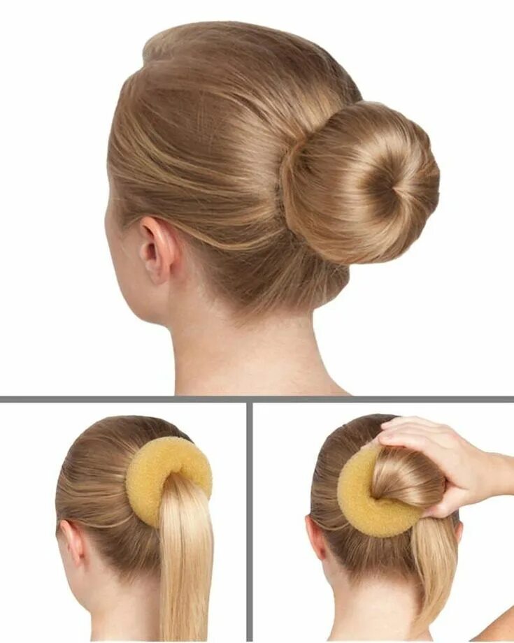 Прическа пончик для девочки Capezio Bunheads Bun Builder Bun Donut - BH482 - Blonde Hair bun maker, Bun hair