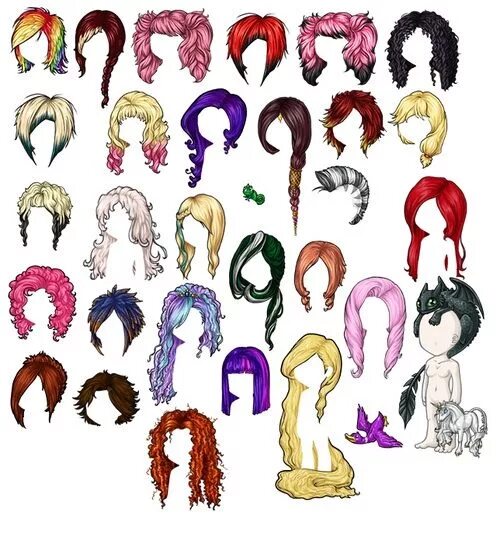 Прическа пони тейл женская hairstyles How to draw hair, Mlp hairstyles, Sketches