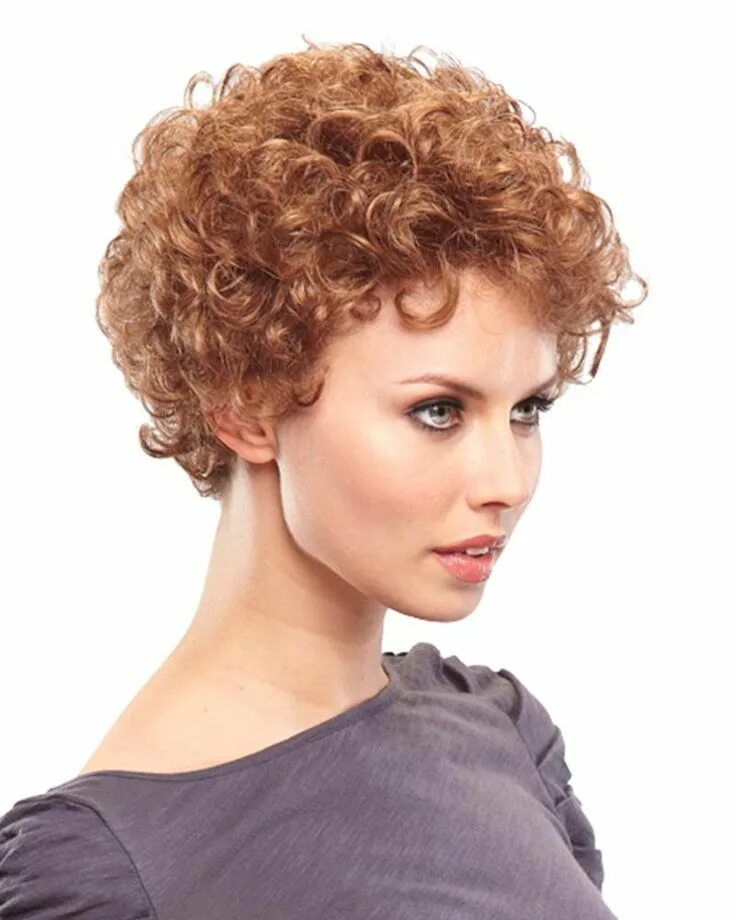 Прическа после химии на короткие волосы Lite N Easy in 2019 Curly hair styles, Short curly hair styles over 50, Short ha