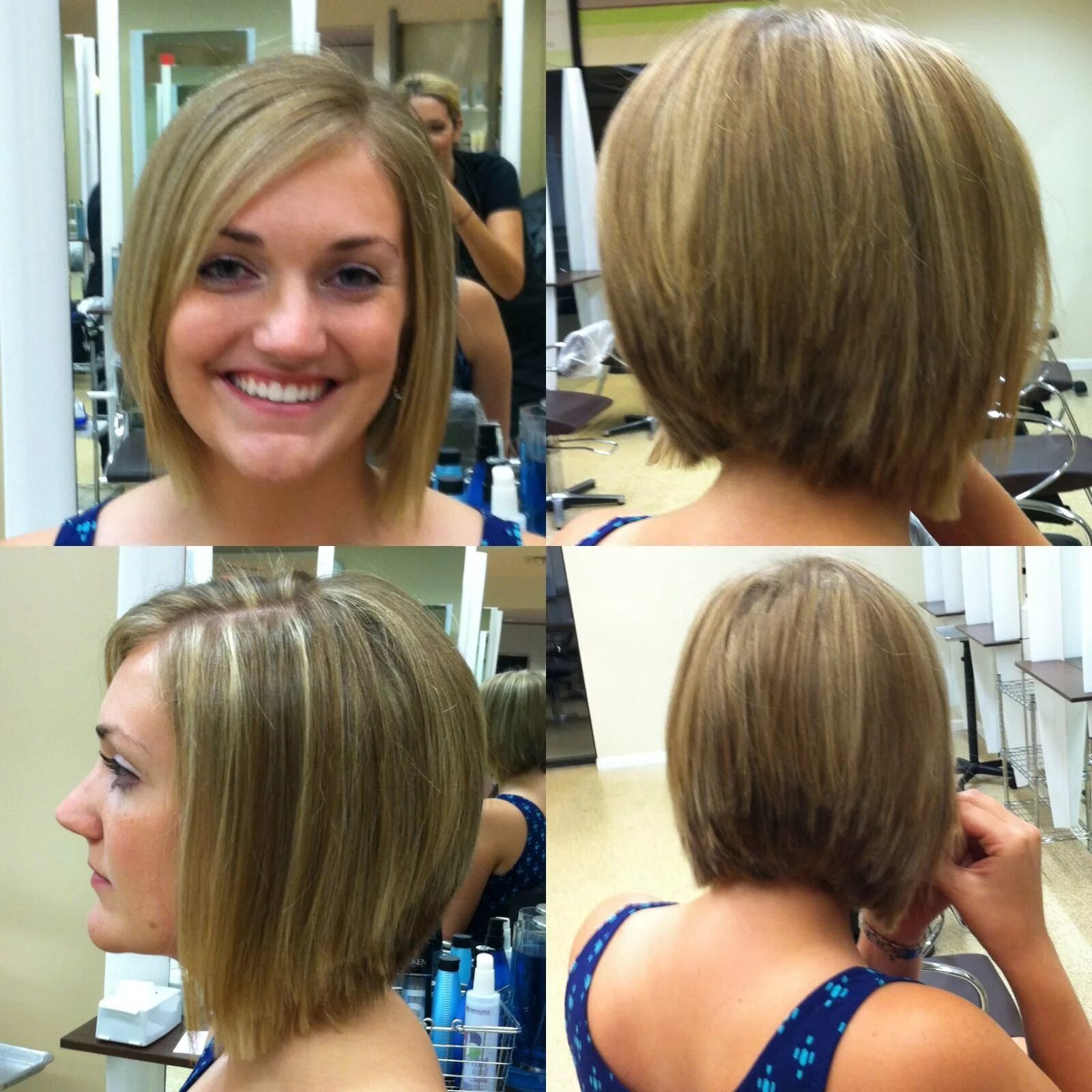 Прическа после каре Chic Graduated Bob Hairstyle Inspired by Chelsea Kane