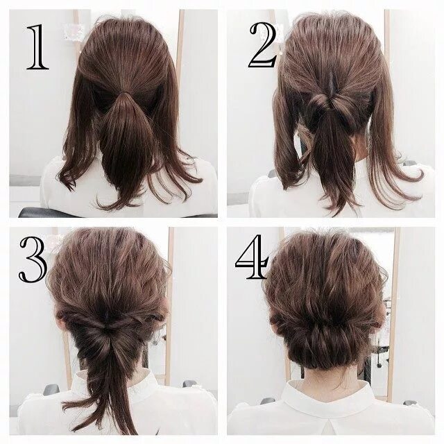 Прическа простая короткая Épinglé sur Fast Simple Hairstyles