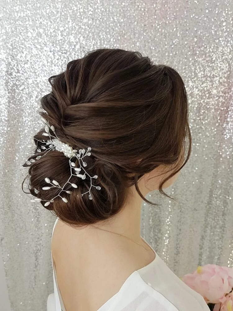 Прическа пучок 2024 на свадьбу Chignon Mariage Invitée I 63 Idées Coiffures Mariée Long bridal hair, Long hair 