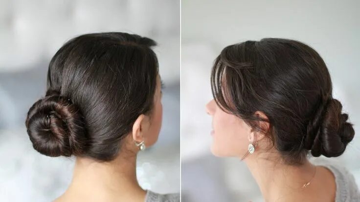 3-Minute Elegant Side Bun Hair Side bun hairstyles, Easy updo hairstyles, Messy 