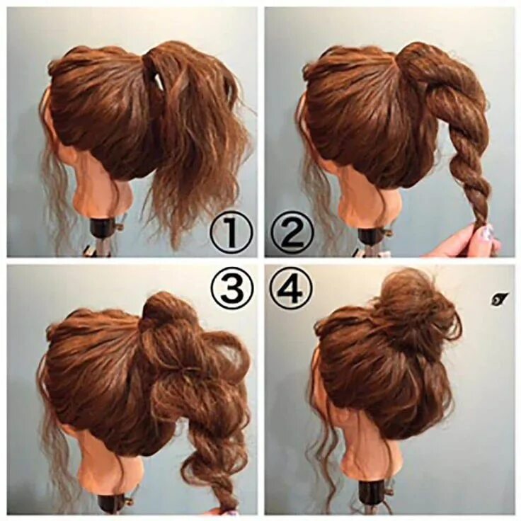 Прическа пучок на средние волосы пошагово These easy hairstyle tips really are stunning #easyhairstyletips Hair styles, Ha