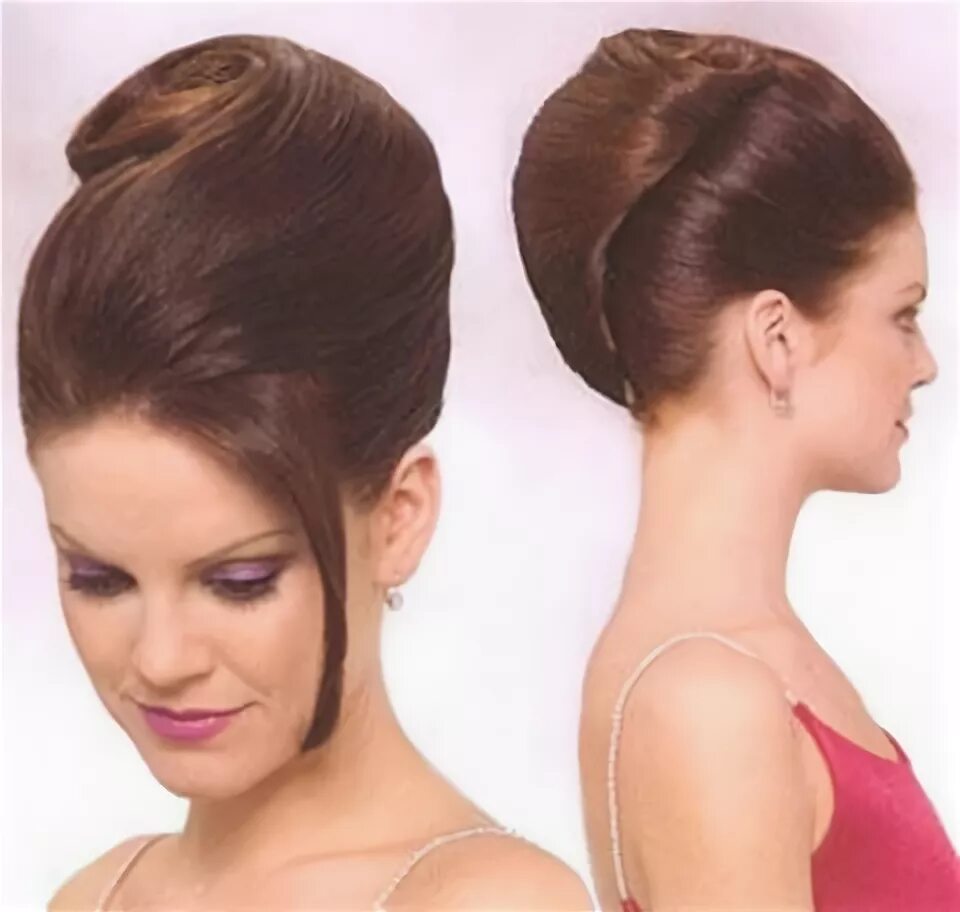 Прическа разбор Large French Roll Hair up styles, French twist hair, Up dos for medium hair