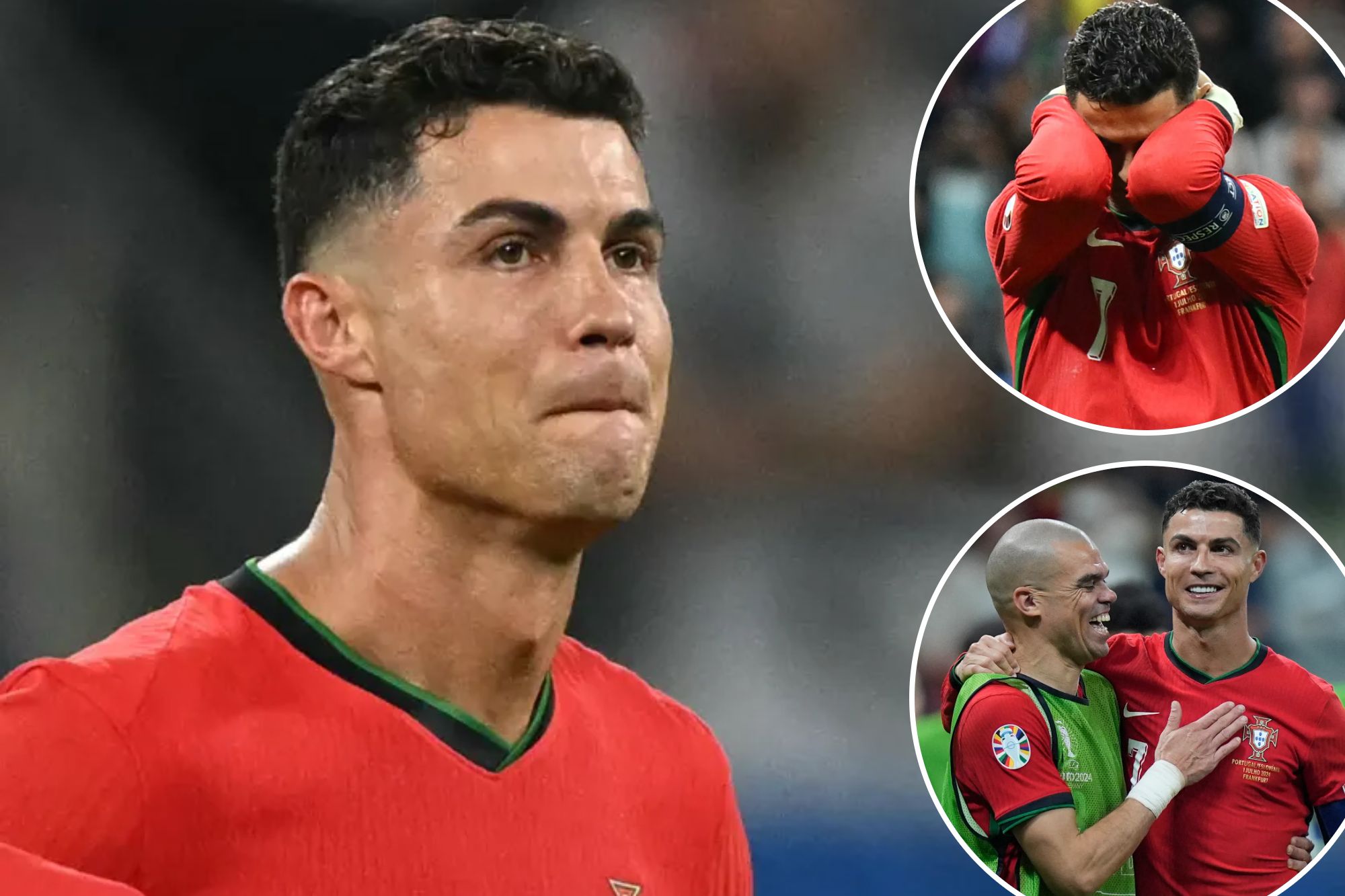 Прическа роналду евро 2024 Cristiano Ronaldo in tears after Euro 2024 penalty kick failure