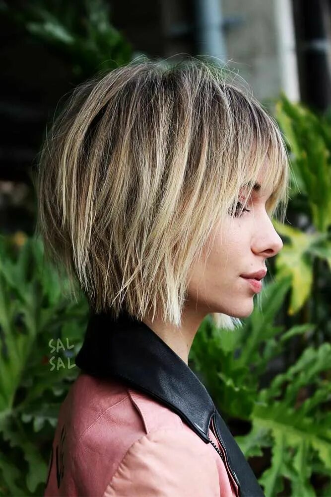 Прическа рваное каре 60 Trending Balayage Hair Ideas To Try This Season Short hair with bangs, Short 