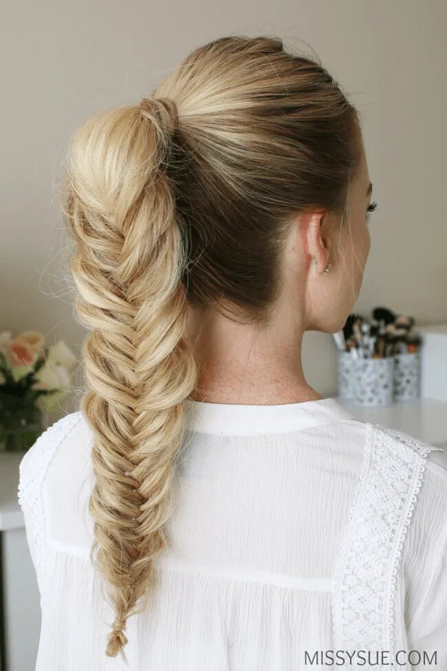 Прическа рыбий хвост на длинные волосы Stylish Back to School Hairstyles You'll Love