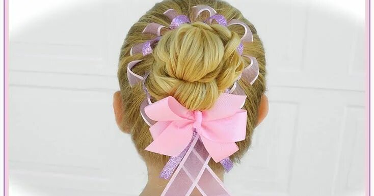 Прическа с атласной лентой для девочки Pin on Hair Styles and Ribbons