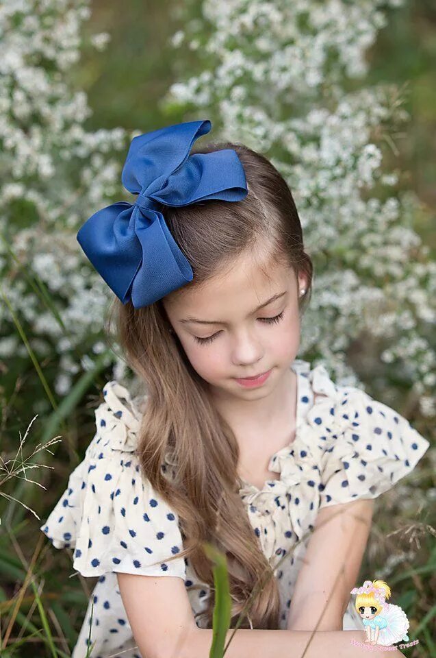 Прическа с бантиками для девочки Large Blue Hair Bow Navy Blue Headband 8 Inch hairbow Etsy Diy laço para cabelo,