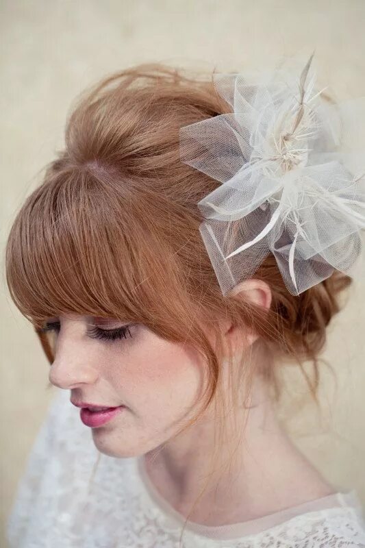 Прическа с бантом на короткие волосы This item is unavailable Etsy in 2023 Short wedding hair, Cute ponytail hairstyl