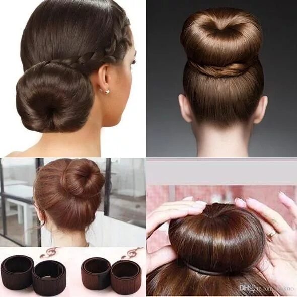 Прическа с бубликом Magic Hair Bun Maker Short hair styles, Diy hair bun maker, Natural hair bun sty