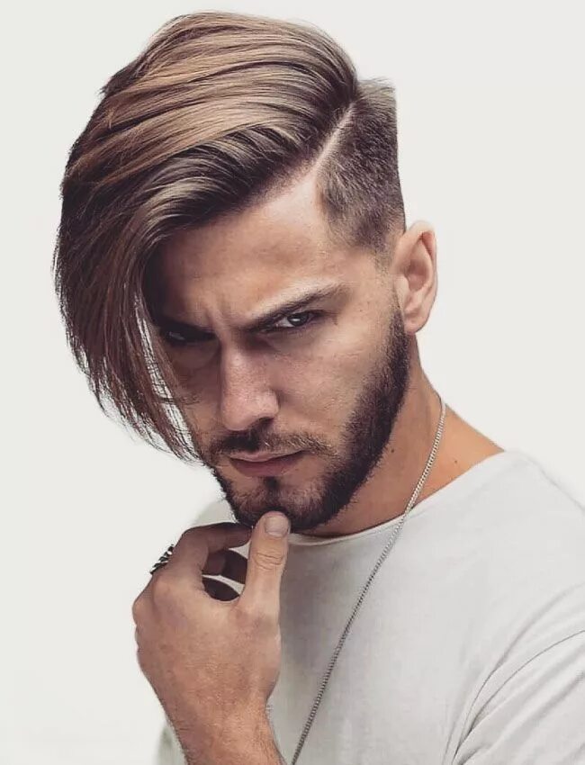 Прическа с длиной челкой мужская Los Mejores Cortes de Cabello Para Hombres Square face hairstyles, Square face s