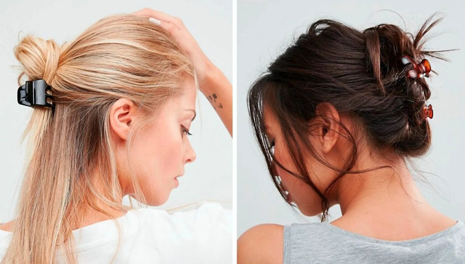 Прическа с крабом на длинные волосы 12 clever styles that'll hide greasy hair (instantly)