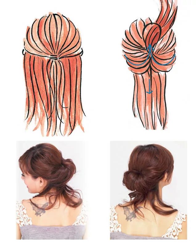 Прическа с крабом на длинные волосы пошагово Portable Magic Hair Pattern Pull Pin Bun Maker Clip Random Colors От 1 096 руб. 