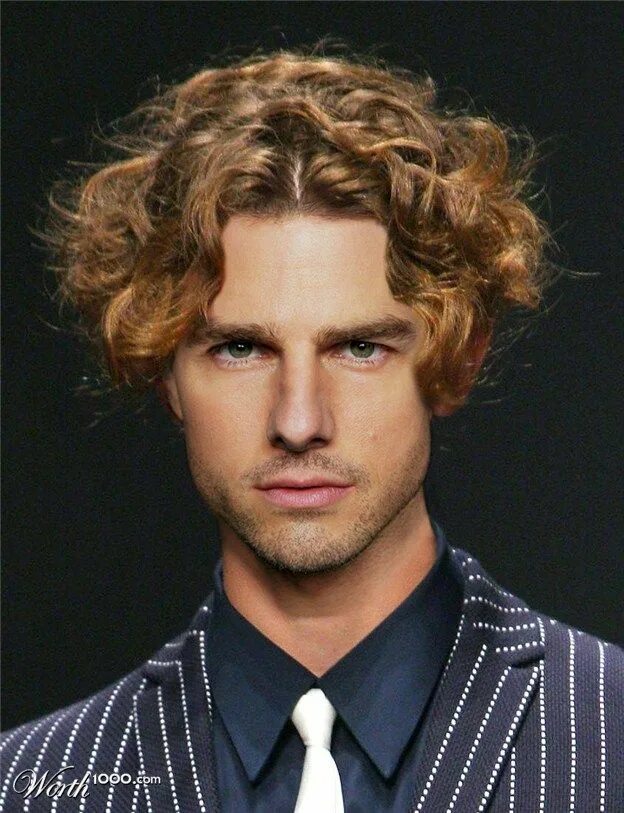 Прическа с кудрями на средние волосы мужские Hair-Don'ts - weir hair -do ..TOM CRUICE Men's curly hairstyles, Curly hair men,