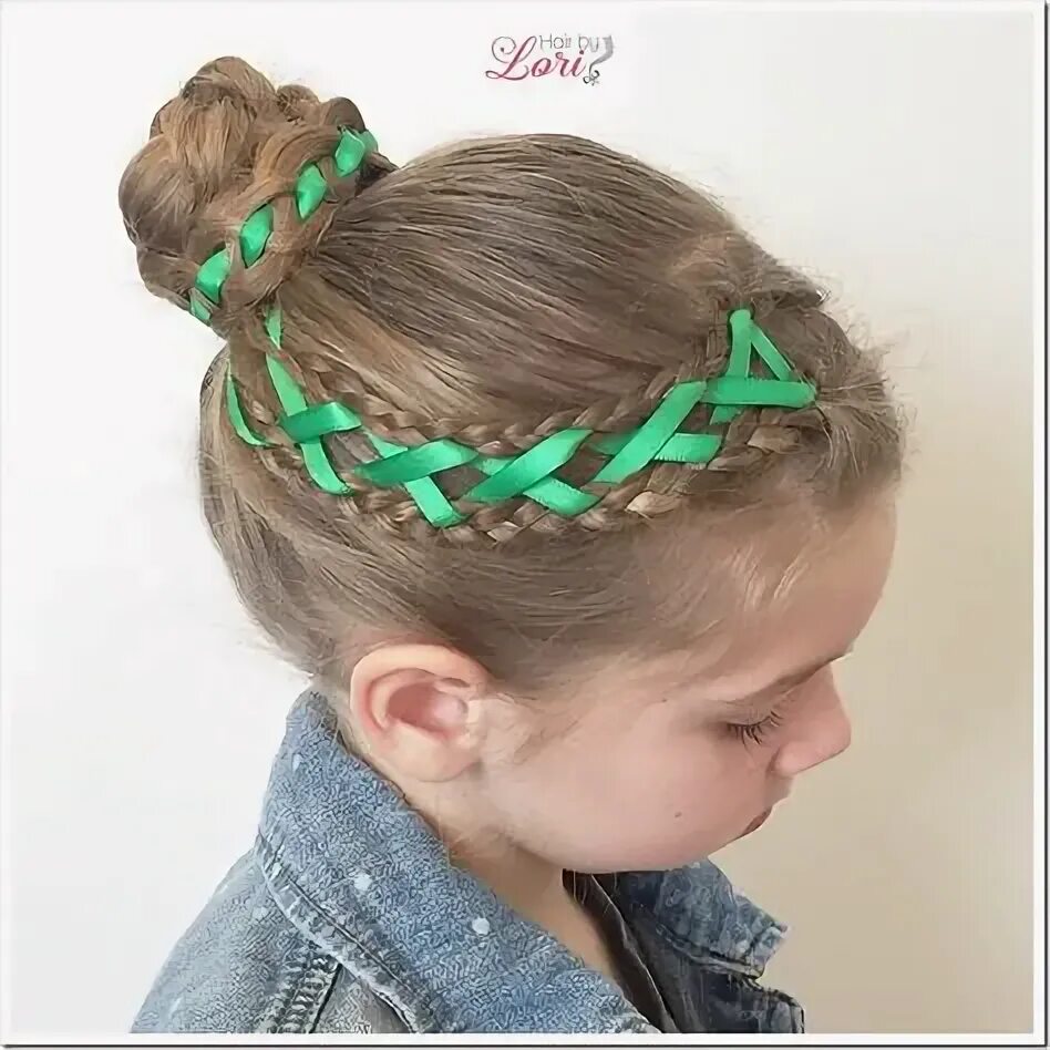 Прическа с лентами для девочки 10 популярных идей на тему "cute christmas hairstyles for kids easy" для вдохнов