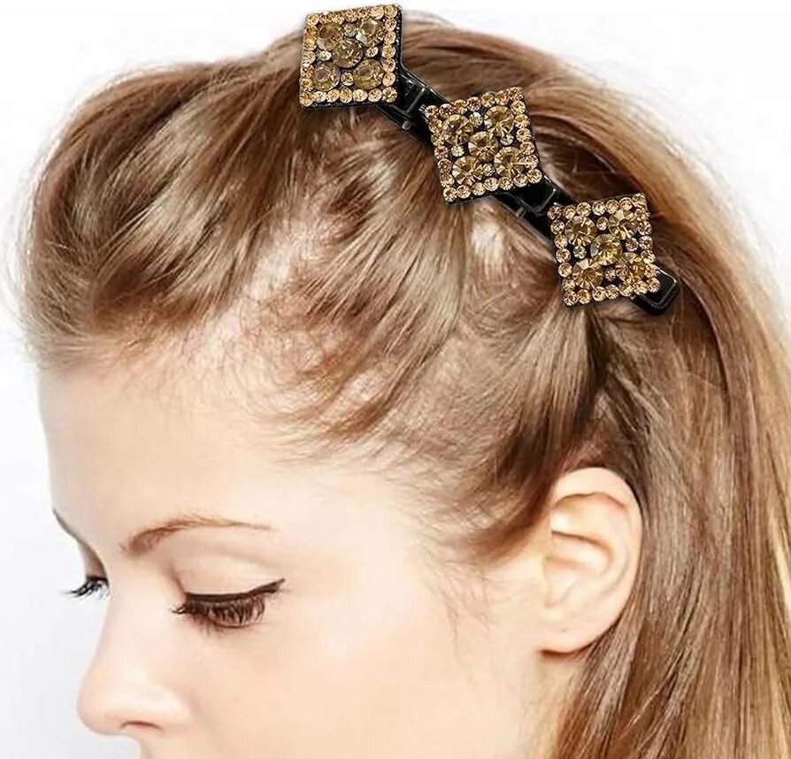 Прическа с маленькими крабиками для женщин Continental écrire une lettre Imminent grosse barrette cheveux tendance Sanglote