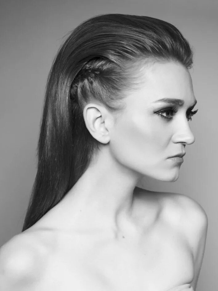 Прическа с начесом назад женская Pin by missgster on beauty + hair Medium hair styles, Slicked back hair, Womens 