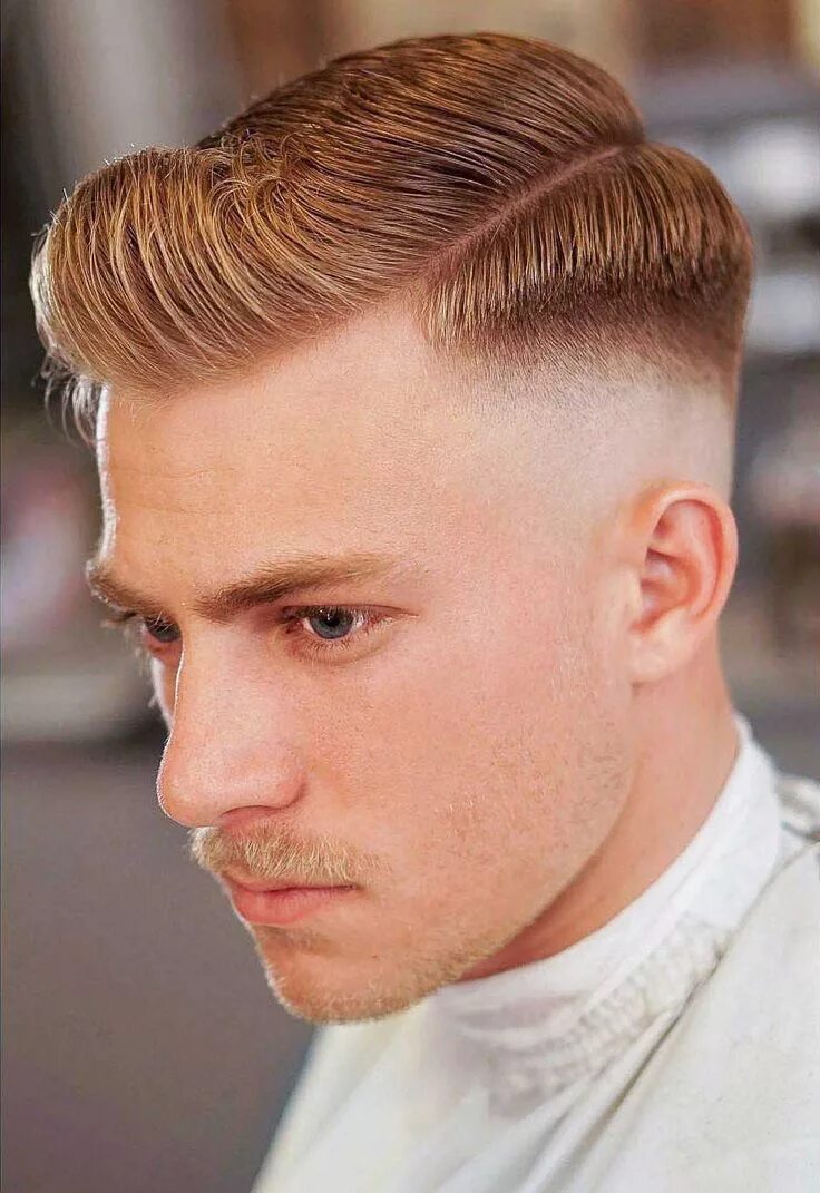 Прическа с пробором 60 Skin Fade Haircut Ideas (Trendsetter for 2023) Comb over fade haircut, Side p