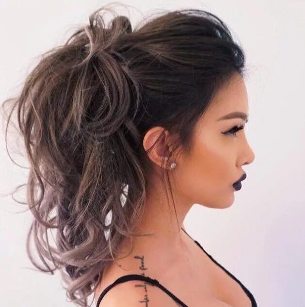 Прическа с прядями The 20 Most Alluring Ponytail Hairstyles High ponytail hairstyles, Wavy hairstyl