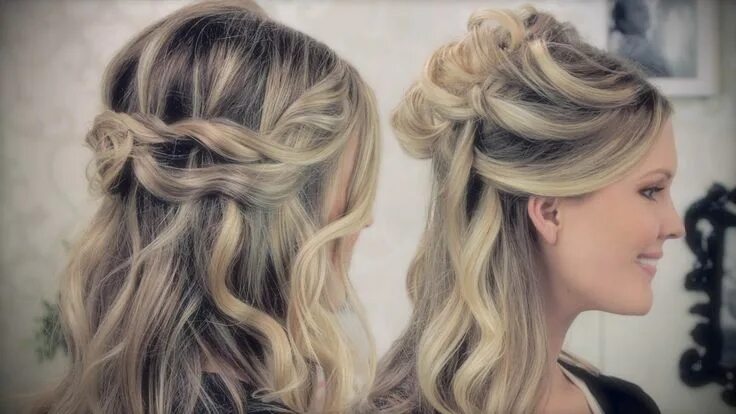 Прическа с распущенными волосами каре Wedding Inspired Hair!! Romantic wedding hair, Bride hairstyles, Bridesmaid hair