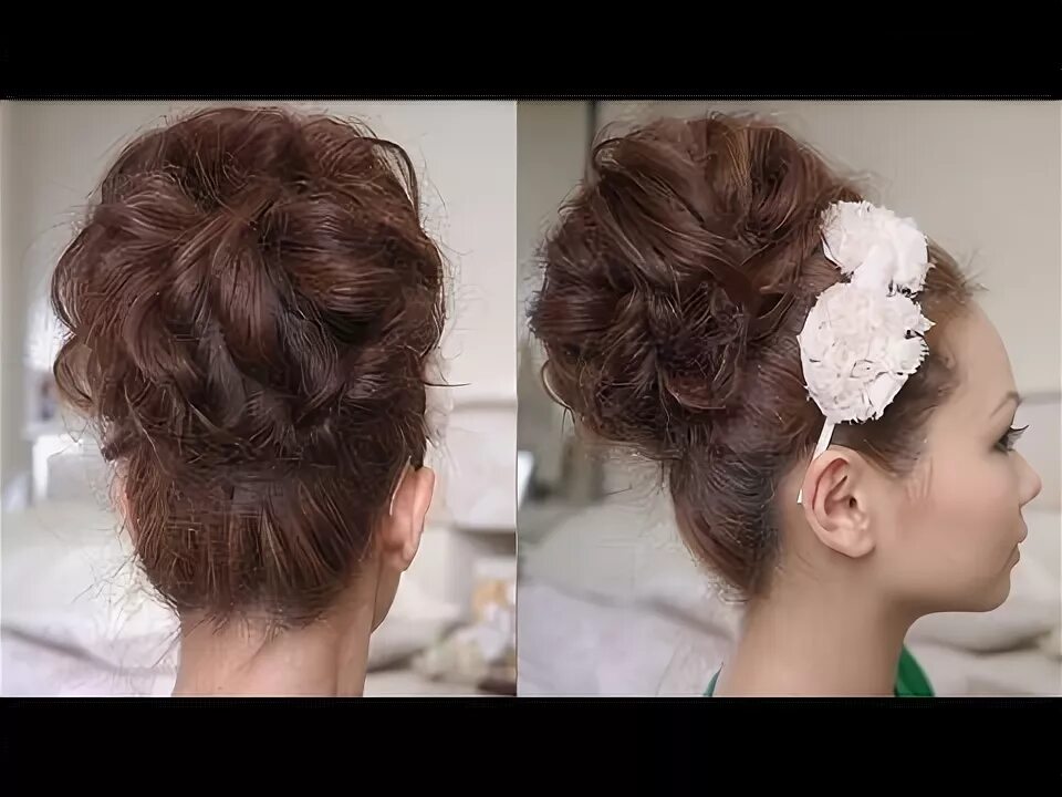 Прическа с шишкой и локонами как сделать Special Occasion Big Bouffant Hair Tutorial - YouTube