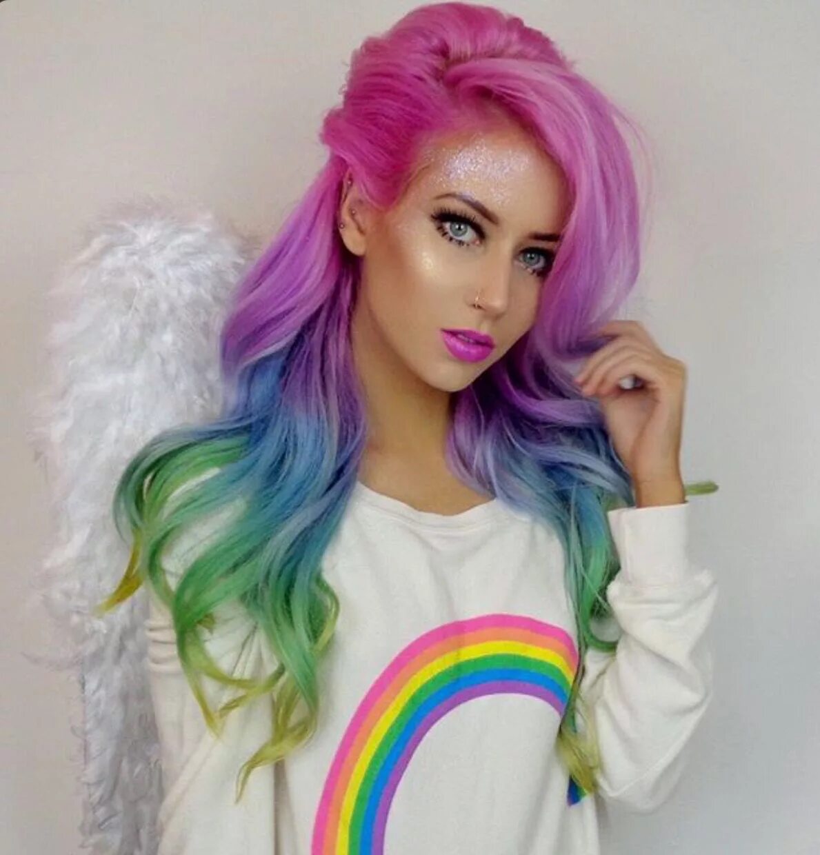 Прическа с цветными волосами для девочки Pin by Jackie madison on HAIR! Bright hair, Love hair, Dyed hair