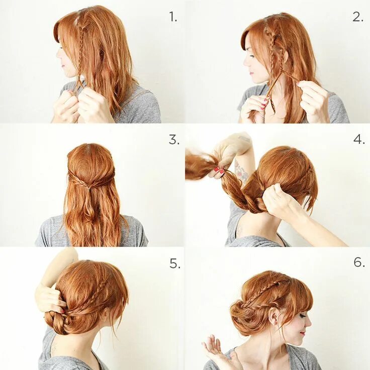 Прическа самой себе на средние 50 Cute and Trendy Updos for Long Hair - StayGlam Romantic hairstyles, Long hair