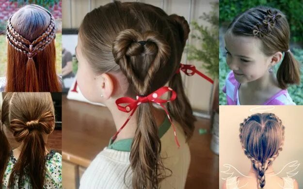 Прическа сделать самой 12 лет 5 uroczych fryzur dla dziewczynek! Valentine's day hairstyles, Valentine hair, L