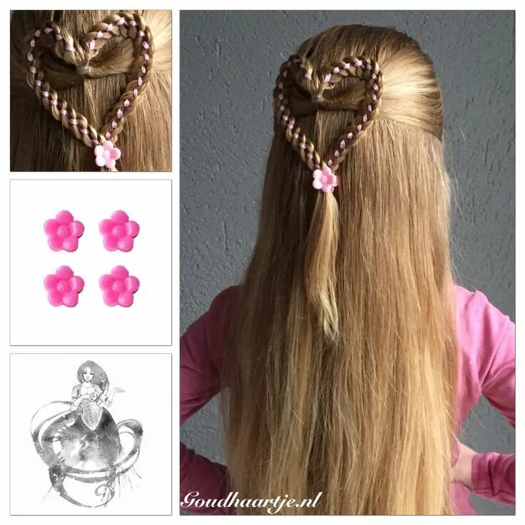 Прическа сердце для девочки Pin by Merav on תסרוקות Hair styles, Braided hairstyles, Hair