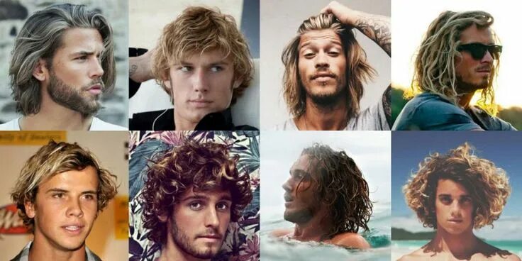 Прическа серфера мужская 17 Cool Surfer Hairstyles For Men in 2024 Surfer hairstyles, Surfer hair, Mens h