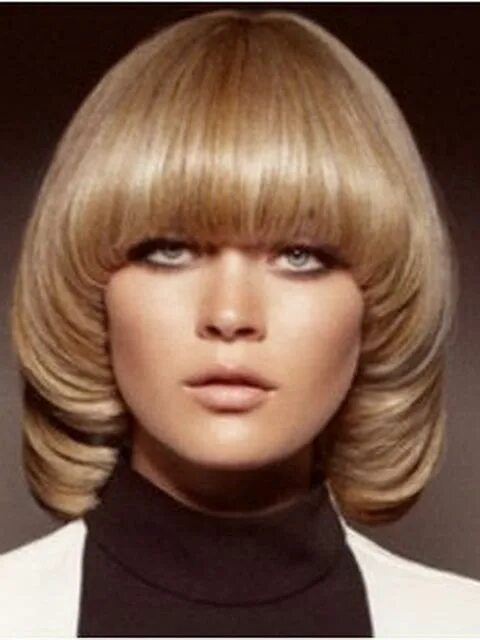 Прическа сессон фото на средние 70s Pageboy Hairstyle Pageboy hairstyle, Pageboy haircut, Short hair styles