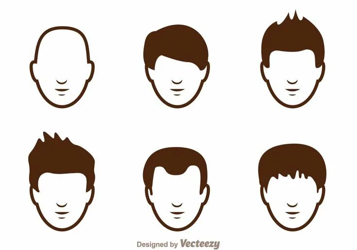 Прическа шаблон Hair Free Vector Art - (596 Free Downloads)