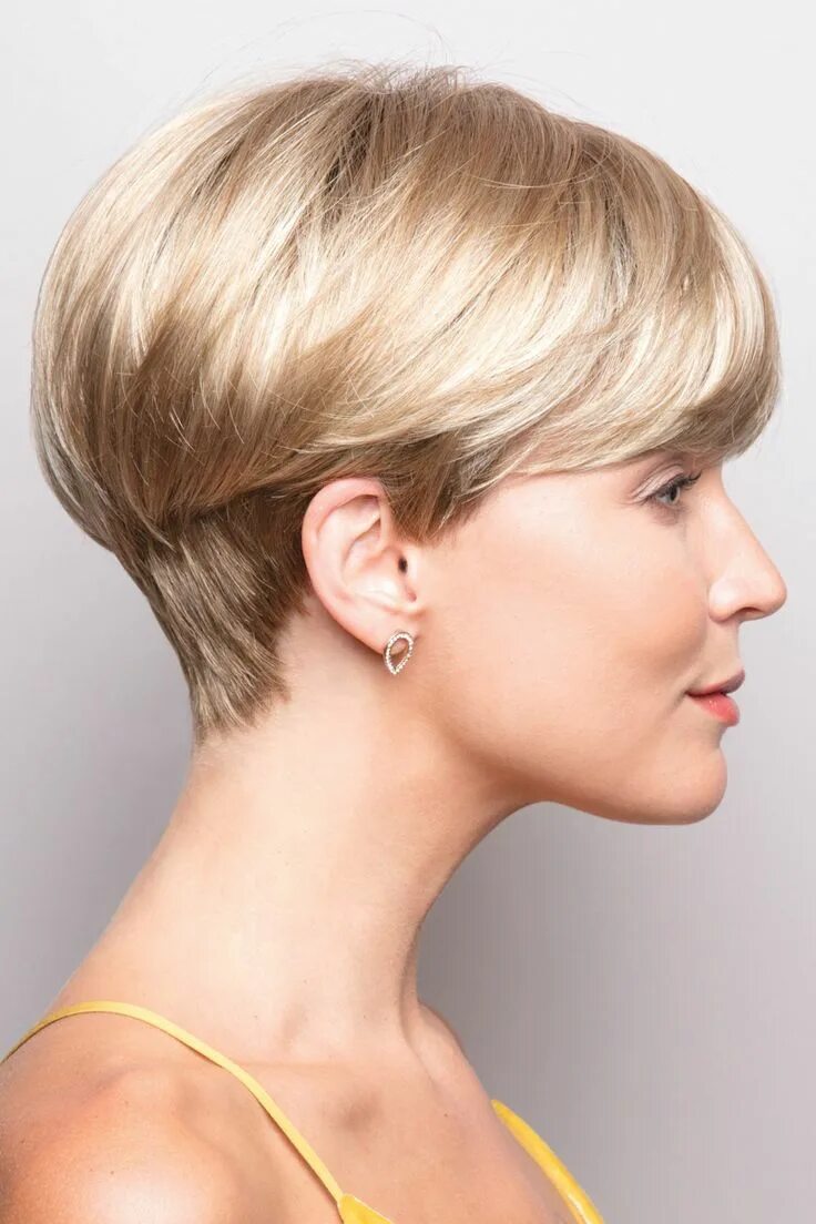 Прическа шапочка женская на короткие волосы фото Blake by Noriko Wig Short Spunky Bob Cut Bobs for thin hair, Bob hairstyles, Sho