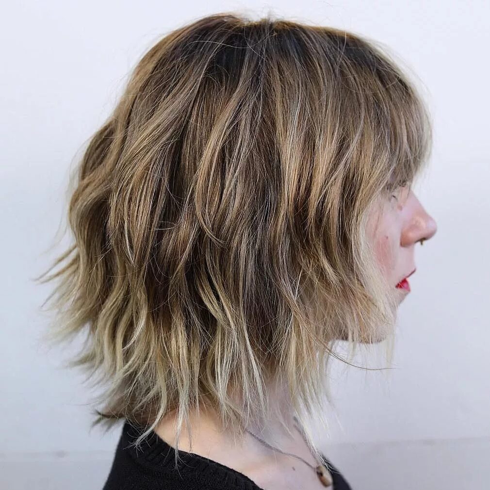 Прическа шегги 70 Best Variations of a Medium Shag Haircut for 2024 Messy bob hairstyles, Hairs