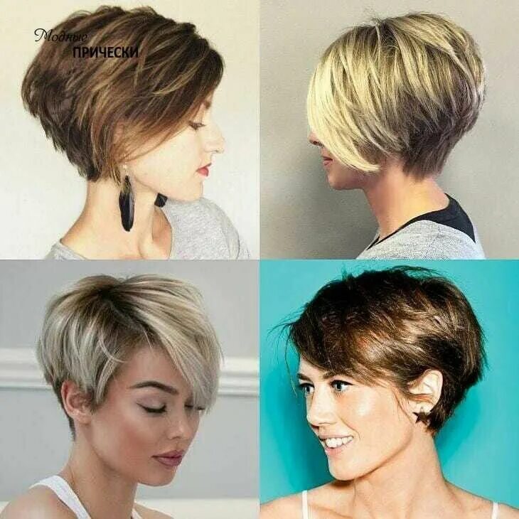 Прическа шейки на короткие волосы Красивые прически, стрижки - Разное OK.RU Short hair styles, Short hair cuts, Th