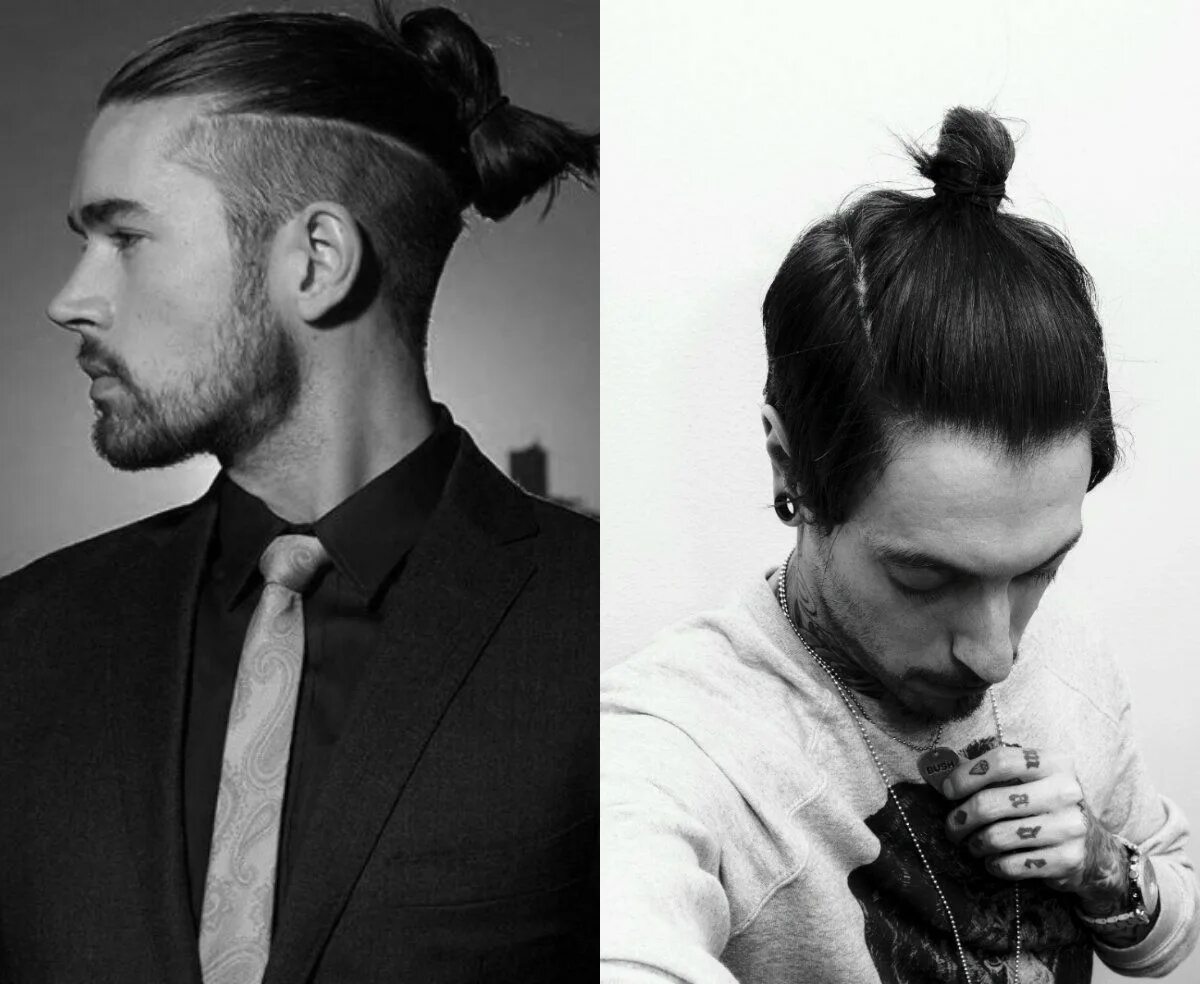 Прическа шишка мужская undercut bun hairstyles for men