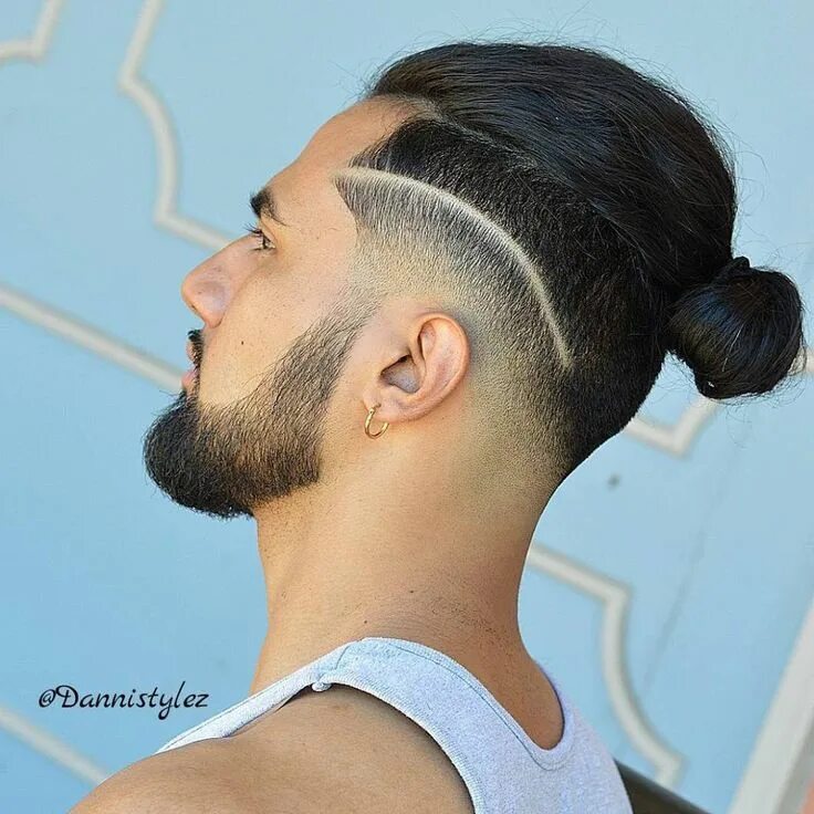 Pin on Bun hairstyles men