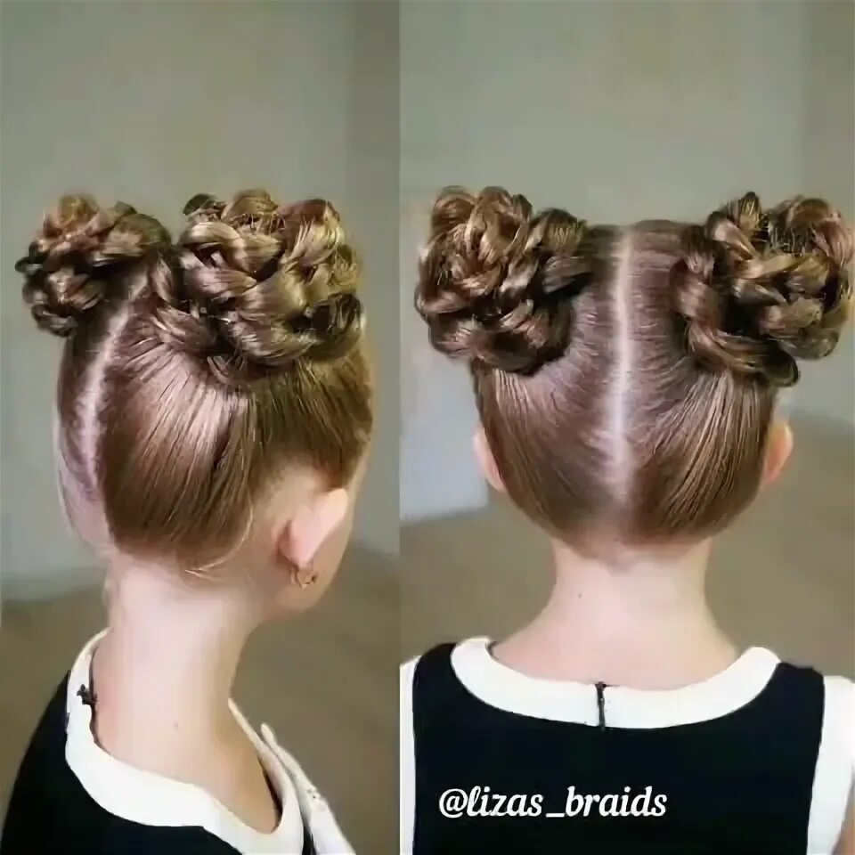 Прическа шишки с двух сторон для девочки Причёска 2020 GlobusLife Video Hair styles, Diy hairstyles, Baby hairstyles