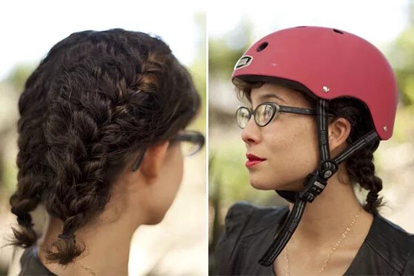 Прическа шлем ModCloth Blog " Blog Archive " Helmet-Friendly Hairdos for the Gal on the Go Hel