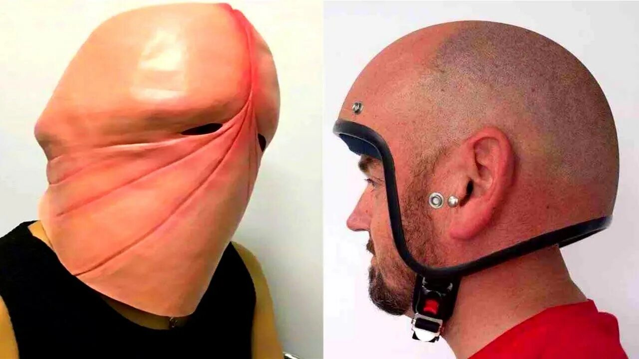 Прическа шлем Funny Masks n Helmets You Won't Believe Were Ever Made - YouTube